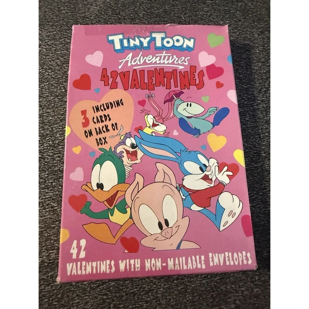 Vintage 1990s Tiny Toon Adventures 42 Valentine Cards Box‎ Set
